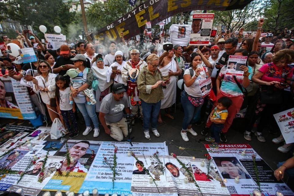 El sábado, el Centro de Guadalajara fue escenario de una manifestación en contra de la violencia, tras el caso de Teocaltiche.