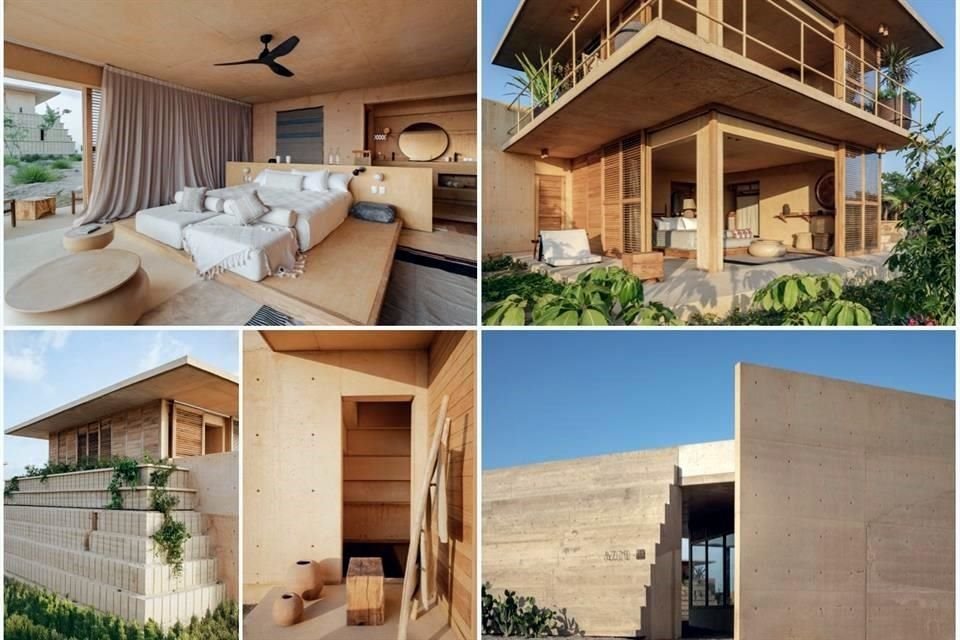 Los materiales utilizados en la construcción responden a criterios estéticos y ecológicos.