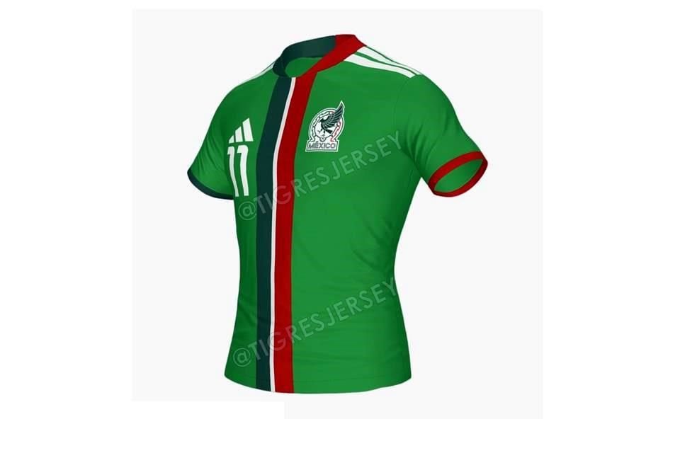 Verde sería la playera de local.