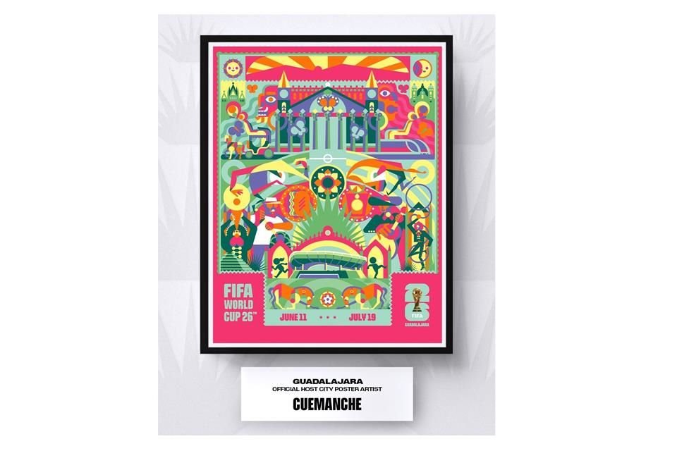 En el póster fue hecho en colaboración con el artista mexicano Mario Cortés 'Cuemanche'