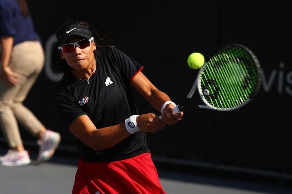 Victoria Rodríguez tuvo un partido sin contratiempos al vencer en dos sets 6-0 y 6-0 a la venezolana Lorelyz Marrufo.