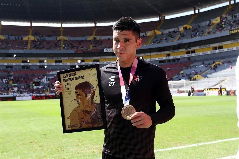 Jesús Angulo, sin ser canterano del Atlas, se ha convertido en el primer jugador del club en conquistar una presea de Juegos Olímpicos.