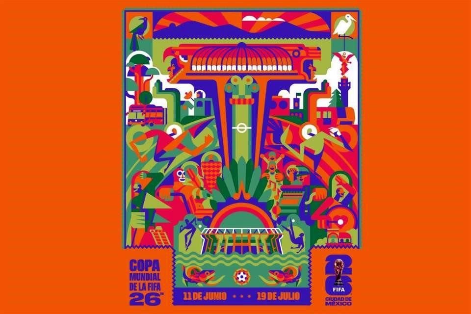 El póster de la Ciudad de México para el Mundial 2026.