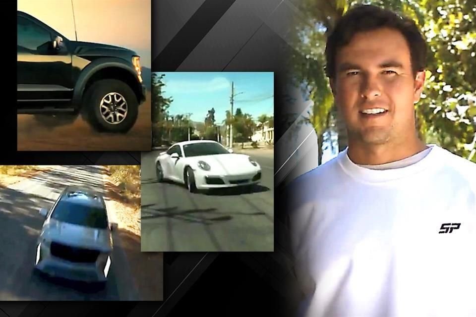 Sergio Pérez compartió un comercial de llantas que protagonizó, en el que se le ve conduciendo un Cadillac.