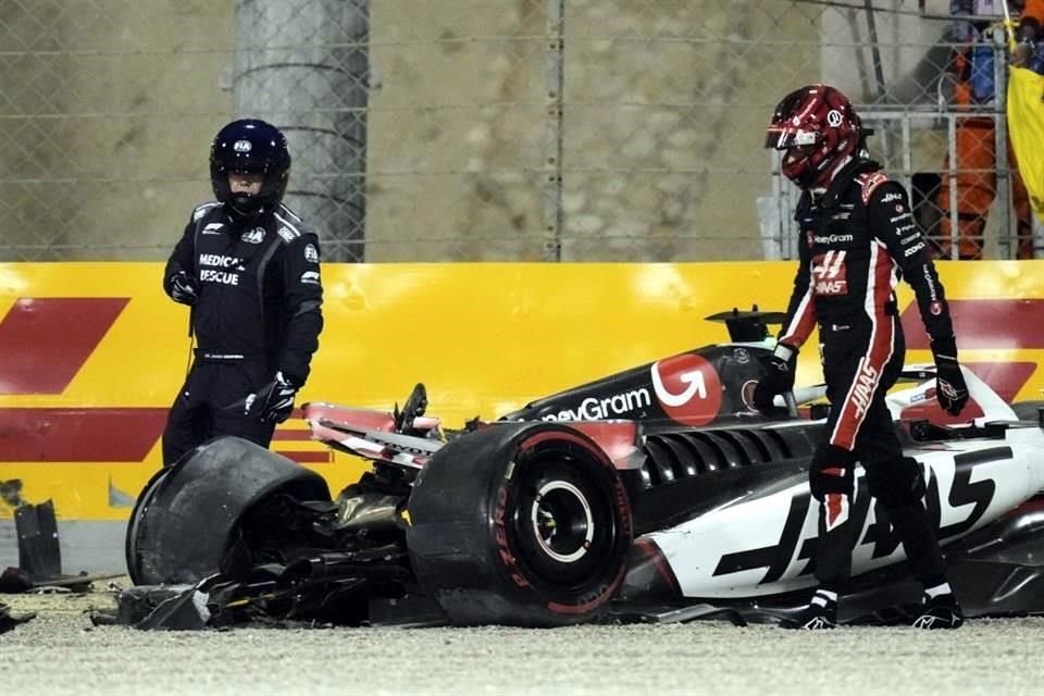Esteban Ocon sufrió un percance en la Q2 al perder el control mientras aceleraba y provocó una bandera roja.