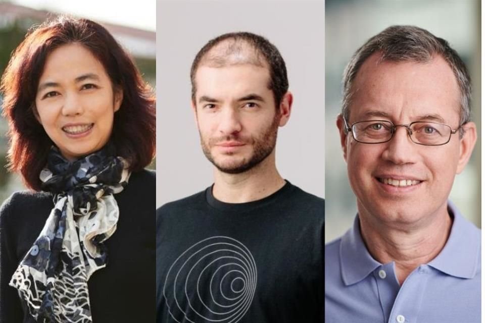 De derecha a izquierda. Fei-Fei Li, China, cofundadora de World Labs; Ilya Sutskever, extinta Unión Soviética, cofundador de OpenAI; e Ion Stoica, Rumania, cofundador de Databricks.