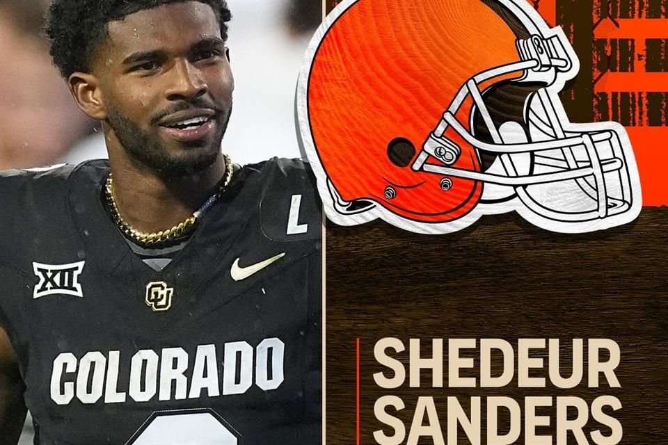 La espera terminó: Shedeur Sanders fue elegido en la Quinta Ronda del Draft 2025, en la selección 155 global, por los Browns de Cleveland.