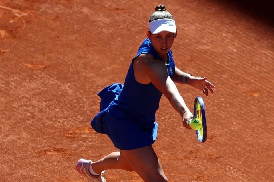 Elise Mertens sorprendió a su rival, tras quedarse con el primer set.