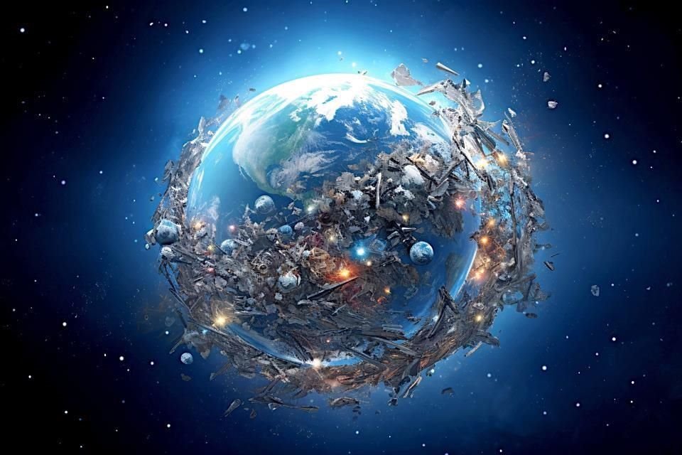 En la órbita terrestre baja, los más de 10 mil satélites operativamente activos y la EEI misma orbitan junto con residuos de distintas dimensiones.