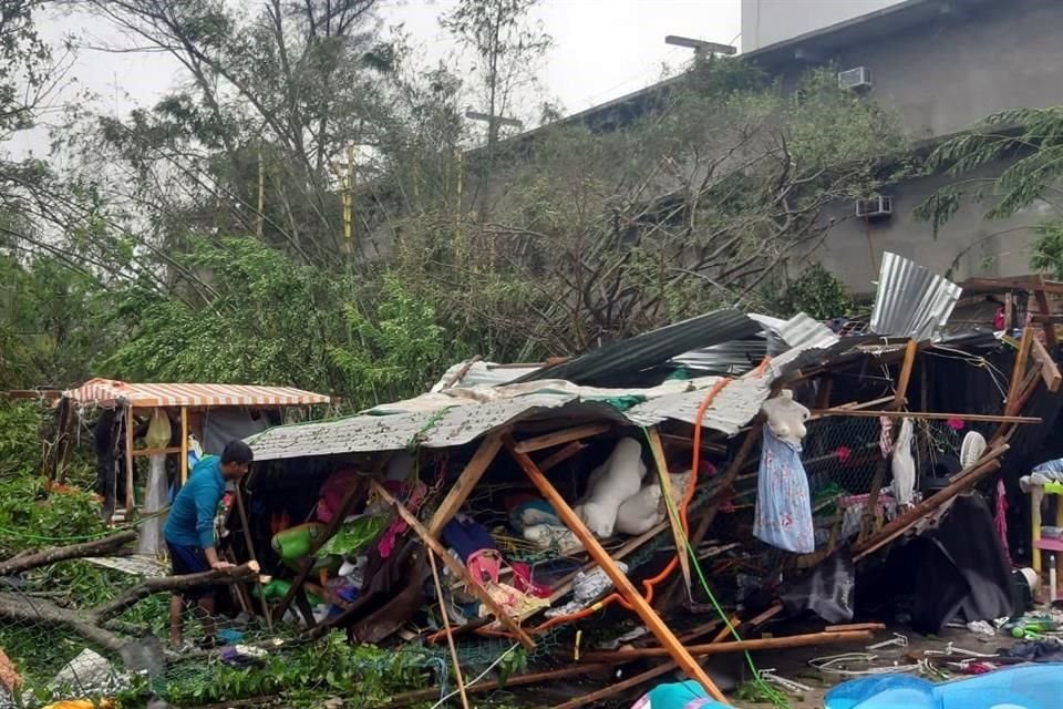 En Tecolutla reportan severas afectaciones.