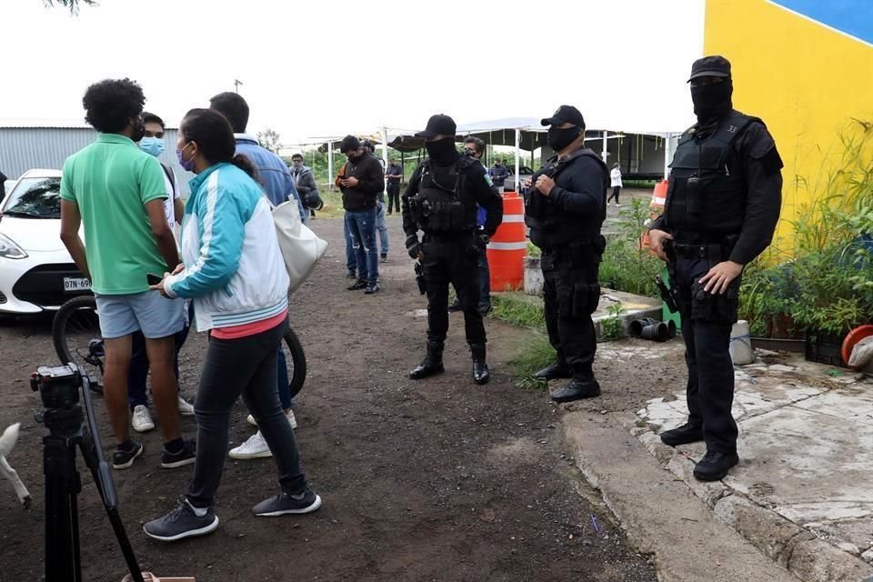 En el predio de Iconia activistas y estudiantes de la UdeG mantuvieron un campamento que fue desalojado este jueves por la Fiscalía.