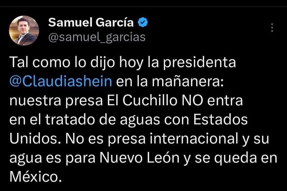 Es el primer pronunciamiento del Gobernador desde el 18 de abril.