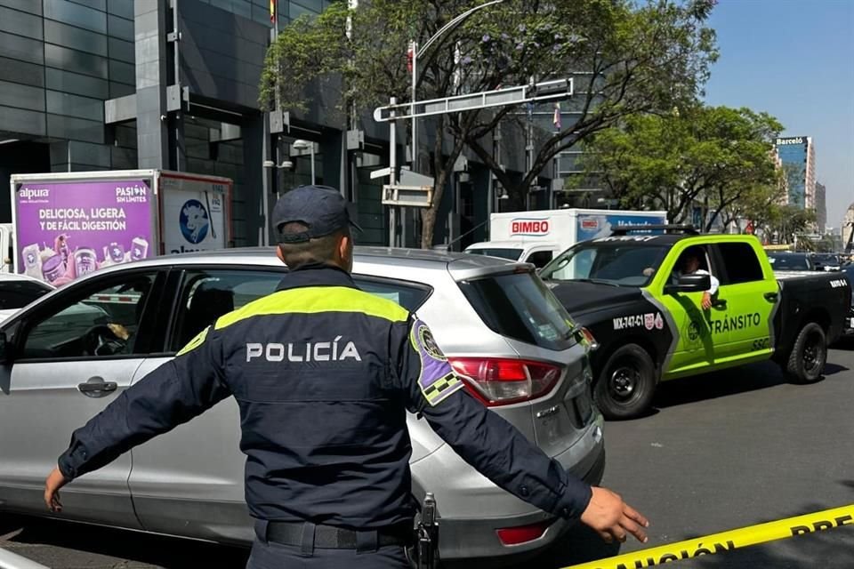 La Secretaría de Seguridad Ciudadana (SSC) participó con cinco helicópteros del Agrupamiento Cóndores, así como, elementos de Tránsito.