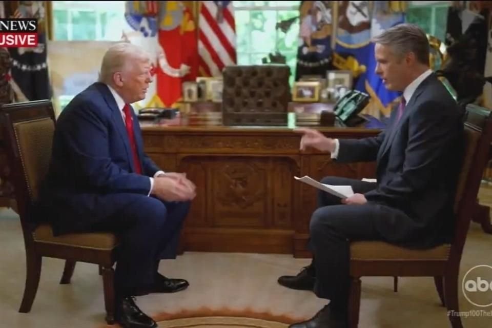 Trump en entrevista con el periodista de ABC Terry Moran