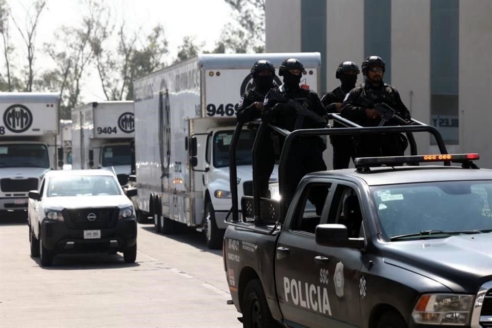Los camiones con el material electoral estarán custodiados por elementos de la Defensa, Marina o Guardia Nacional.