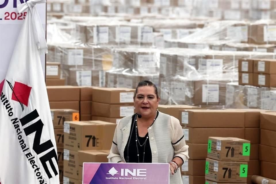 La consejera presidenta del INE afirmó que las boletas cuentan con medidas de seguridad que las hacen infalsificables.