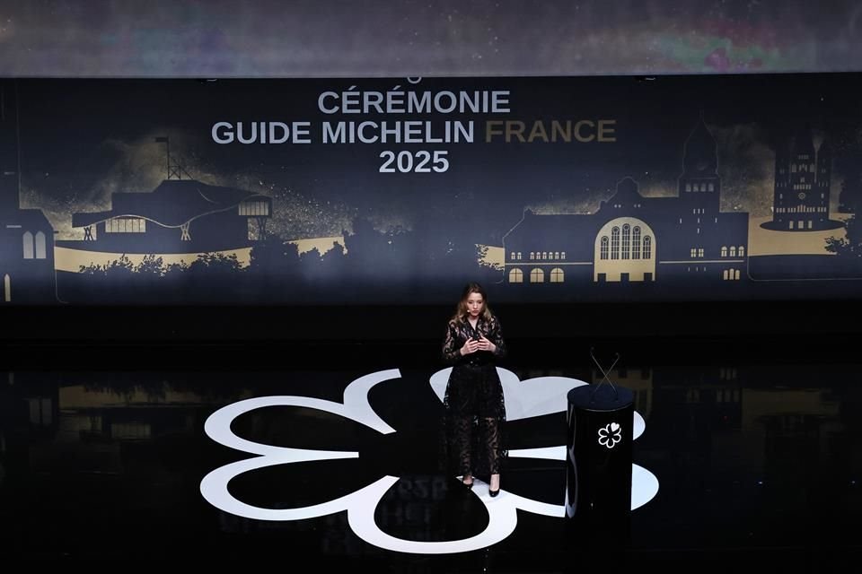 Inicio de la presentación en París de la Guia Michelin 2025.