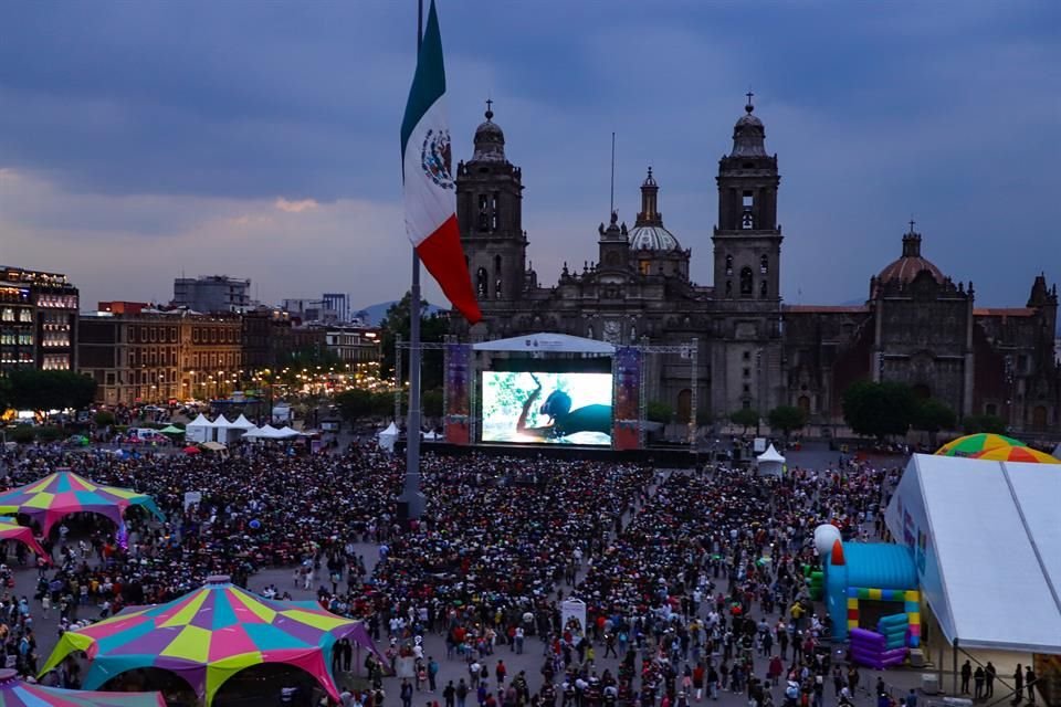 La cinta 'Flow' fue proyectada este miércoles en la CDMX, donde también se presentó el director del filme para expresar su emoción.