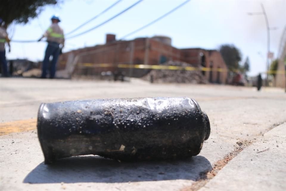 Cans and containers were left scattered in the streets.