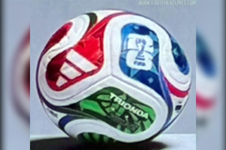 Se filtró el posible balón del Mundial del 2026, el Adidas Trionda, que tendría los colores de los países sede y el logo del torneo.