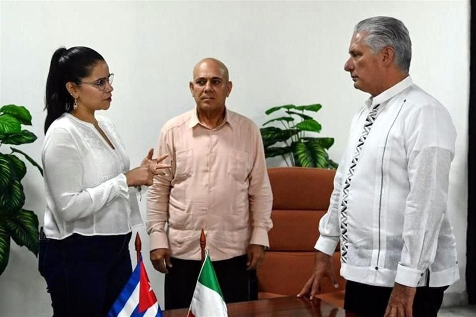 Previo a la VI Sesión Ordinaria del Consejo Nacional de Morena, el Presidente cubano, Miguel Díaz-Canel, anunció una reunión con la secretaria general del partido, Carolina Rangel.