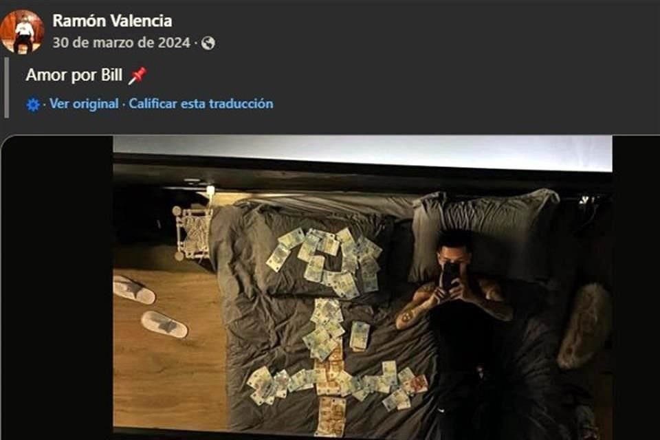 En una revisión de sus redes sociales privadas, se observó que el joven suele publicar contenido relacionado con corridos tumbados, ostentación de dinero y ropa de marca.
