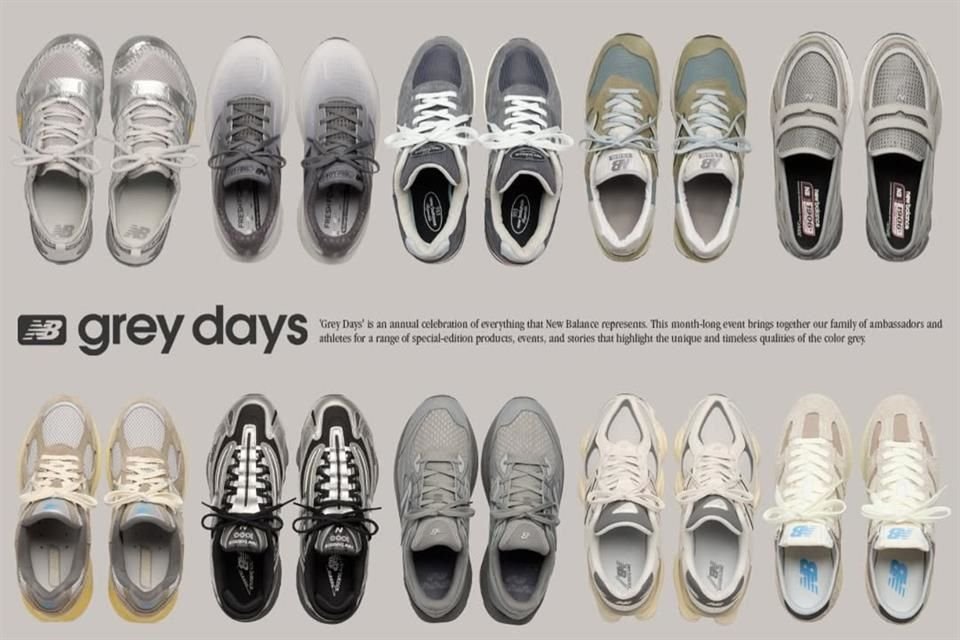 New Balance celebra Grey Days 2025 con lanzamientos exclusivos, eventos y un homenaje al gris, color icónico de su legado.