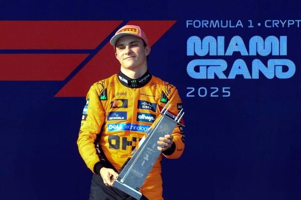 Oscar Piastri ganó GP de Miami y se afianzó como líder del Campeonato de Pilotos; Lando Norris quedó segundo y George Russell fue tercero.