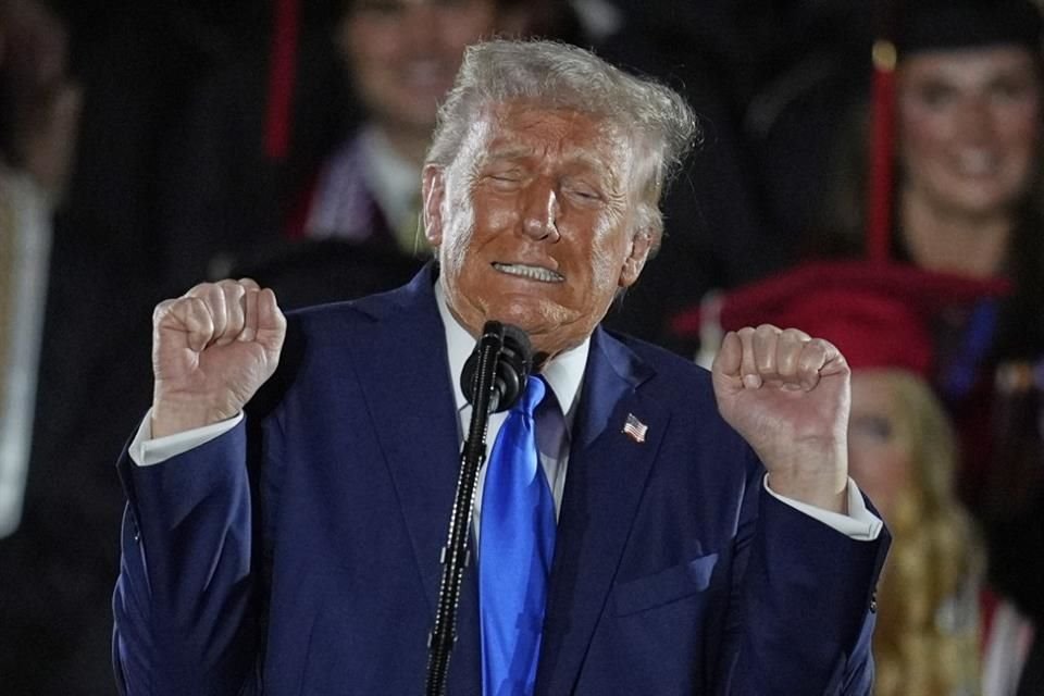 El Presidente Donald Trump durante un evento en la Universidad de Alabama, el 1 de mayo.