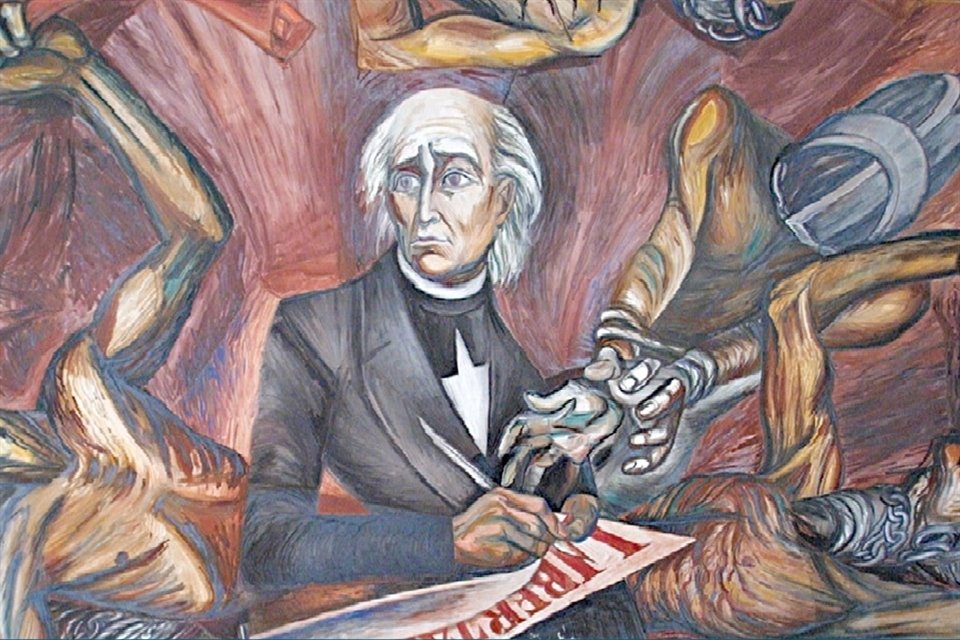 José Clemente Orozco'nun bu duvar resmini Hükümet Sarayı Müzesi'ni ziyaret ederek görebilirsiniz.