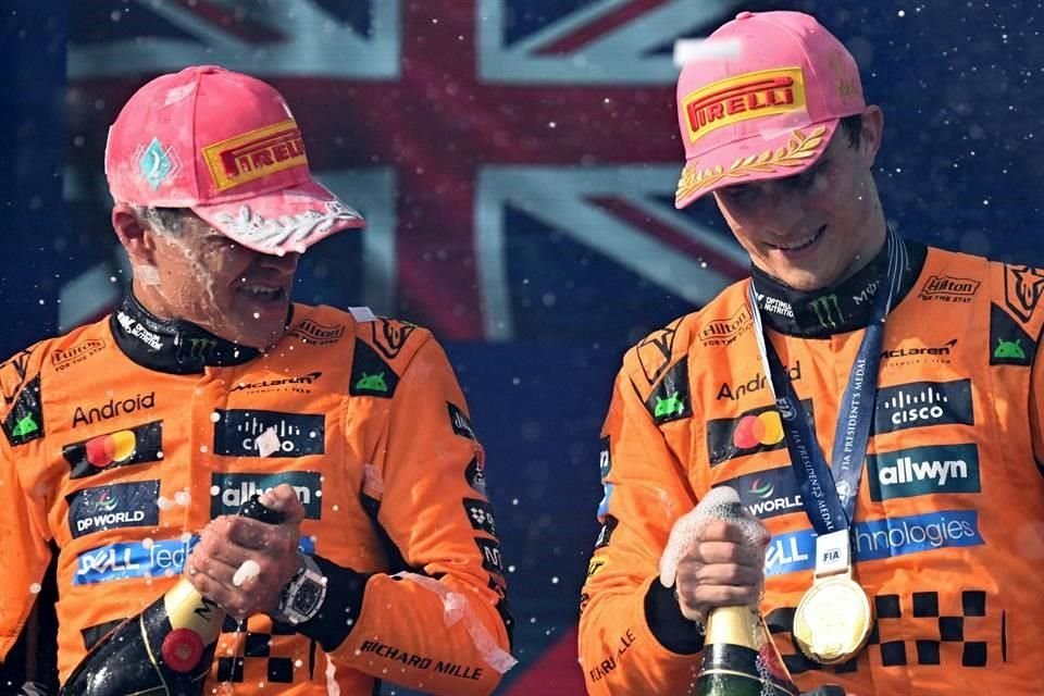 Lando Norris y Oscar Piastri tienen en lo más alto a McLaren en este 2025.