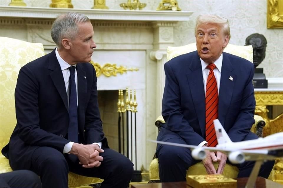 El Presidente Donald Trump aseveró en una reunión con el Primer Ministro de Canadá que el T-MEC fue efectivo, pero se renegociará pronto.