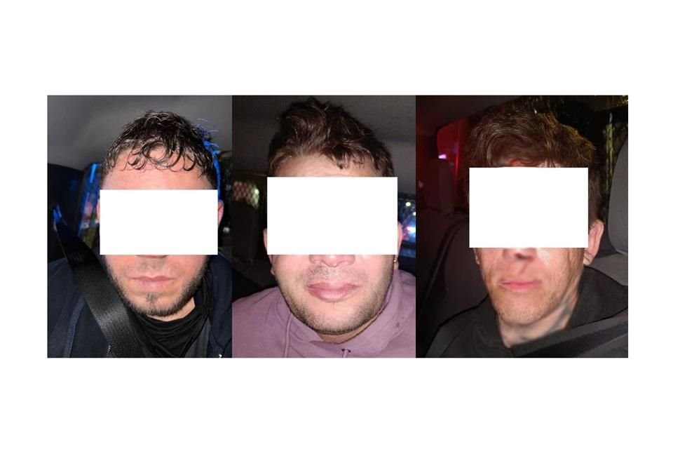 Orley 'N', de 40 años de edad; Ricardo Alan 'N', de 28 años, y Víctor Manuel 'N', de 41 años, fueron puestos a disposición del agente del Ministerio Público.