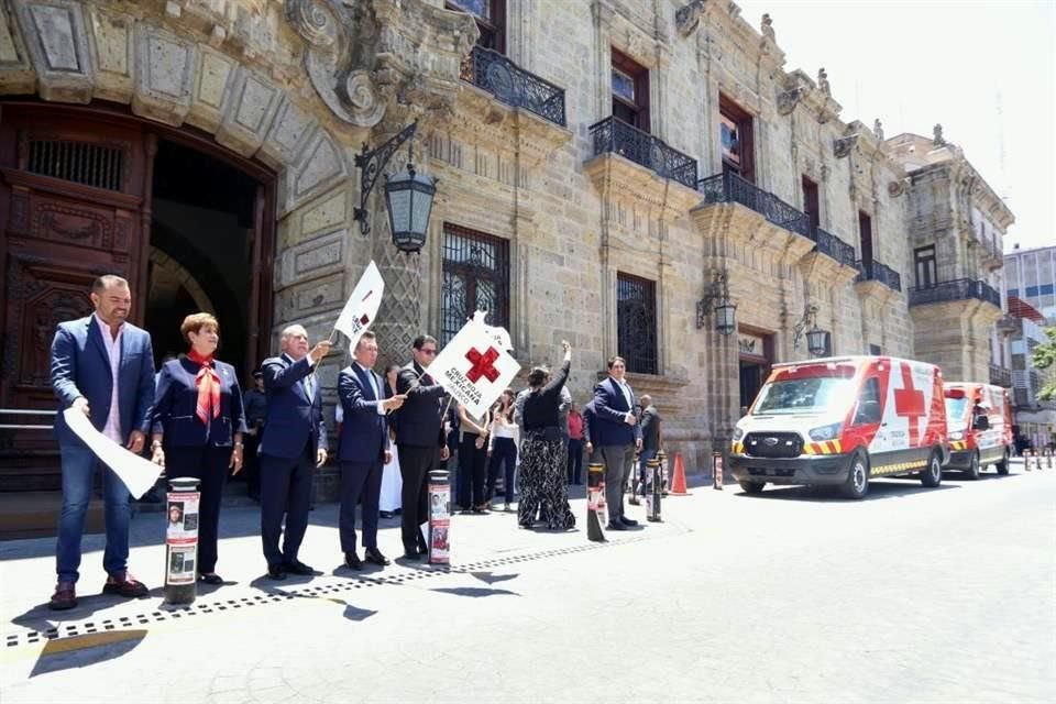 El arranque de la Colecta Nacional de la Cruz Roja Mexicana, fue en Palacio de Gobierno.