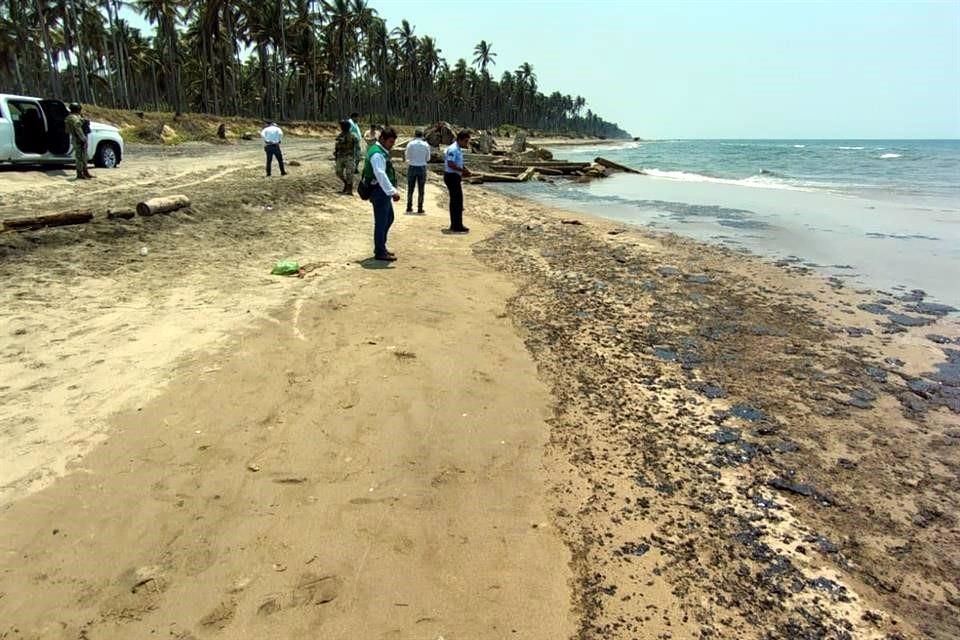 El domingo 4 de mayo, la zona costera de Paraíso amaneció contaminada con hidrocarburo.