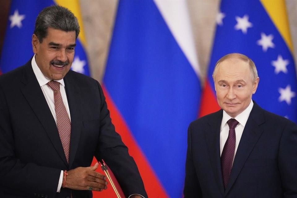 El Presidente Vladimir Putin y su homólogo venezolano Nicolás Maduro se reunieron en Moscú, el 7 de mayo del 2025.
