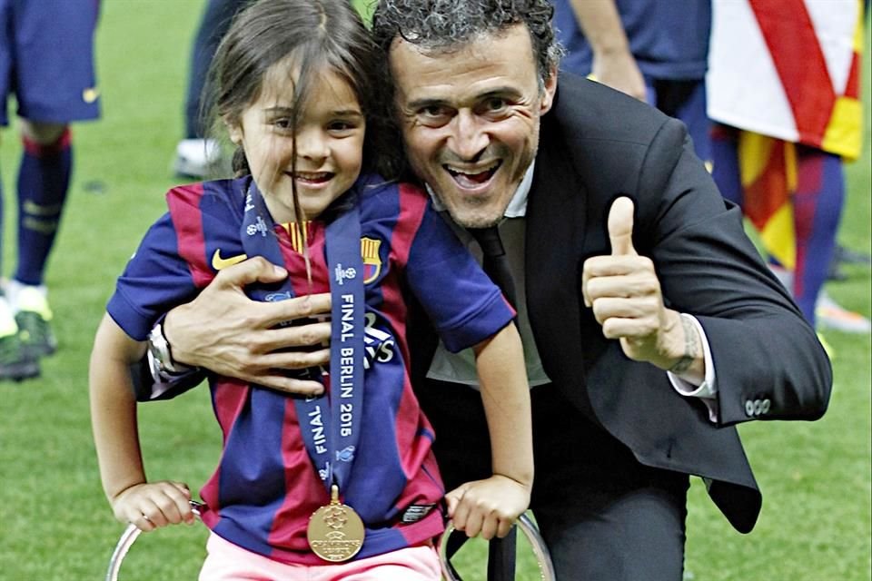 Hace 10 años, Xana y Luis Enrique celebraban la conquista de la Champions con el Barcelona.