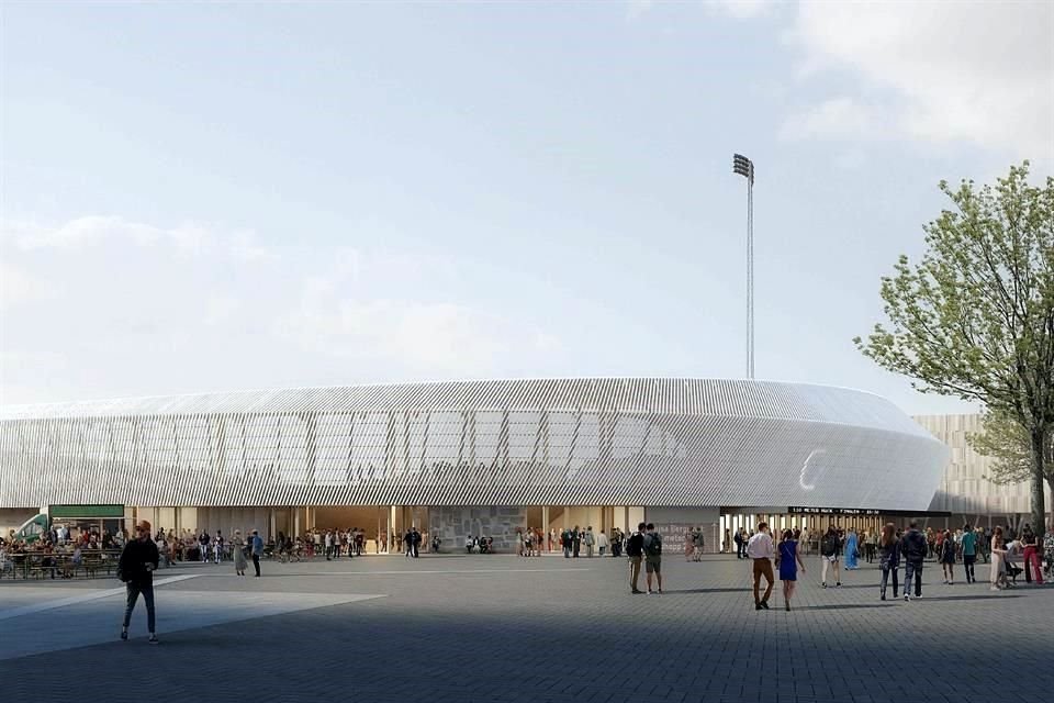 El nuevo estadio, al igual que el antiguo, será blanco y tendrá una forma fluida.