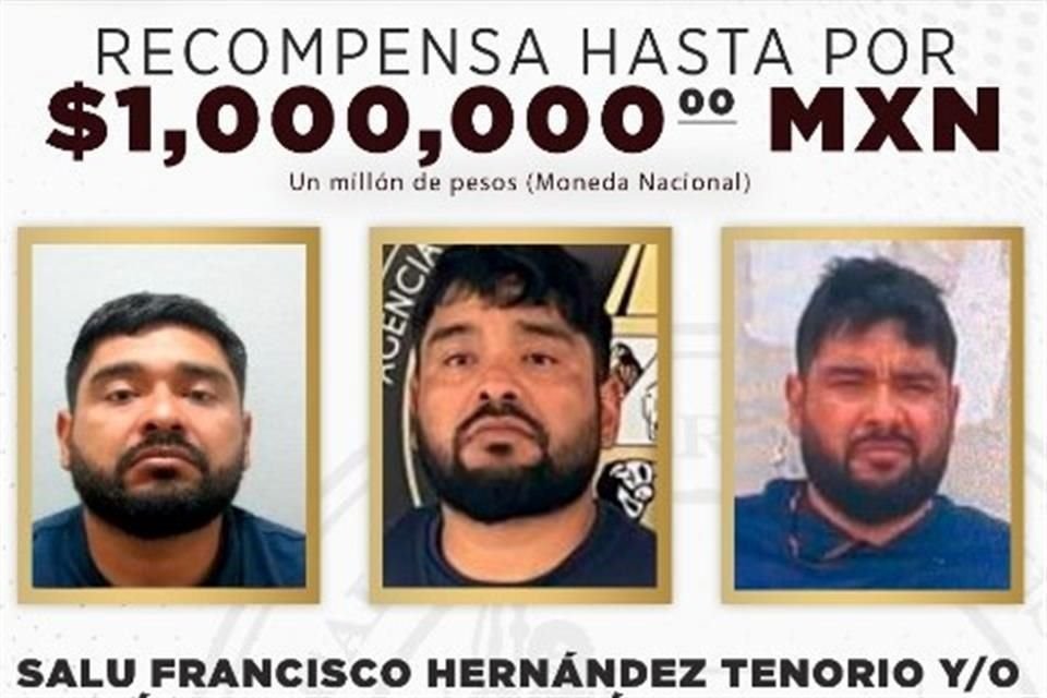 Un millón de pesos es la recompensa ofrecida por autoridades de Sonora para quien ayude a recapturar a Salu Francisco 'N' alias 'El Ponchis' o 'El Fantasma', capo que escapó de un penal de Hermosillo.
