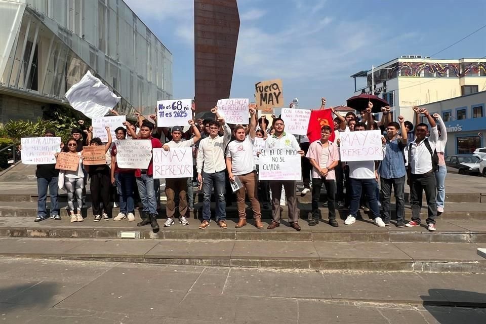 Los estudiantes demandaron ampliar el presupuesto para las instituciones educativas.