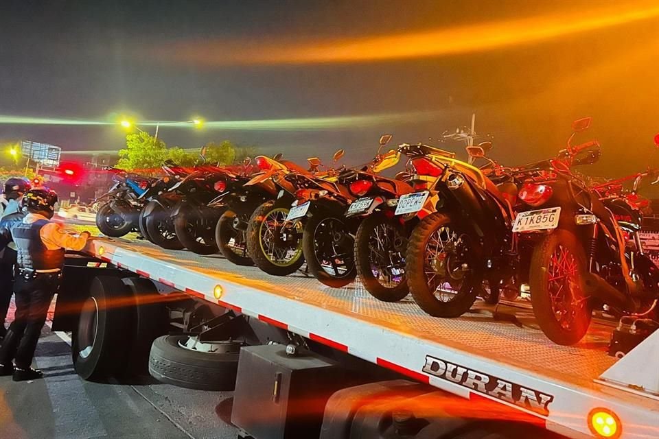 Desde el 6 de diciembre de 2024 al 30 de abril de 2025 han asegurado 4 mil 898 motocicletas.