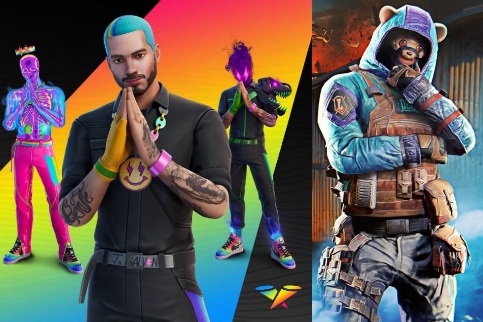 Los usuarios podrán acceder a atuendos de los representantes del reggaeton en CoD Mobile y Fortnite.