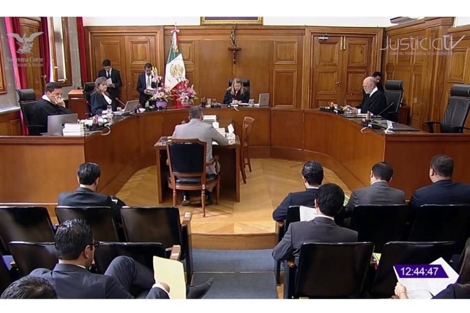 Aspecto de la sesión de este miércoles de la Primera Sala de la Corte.