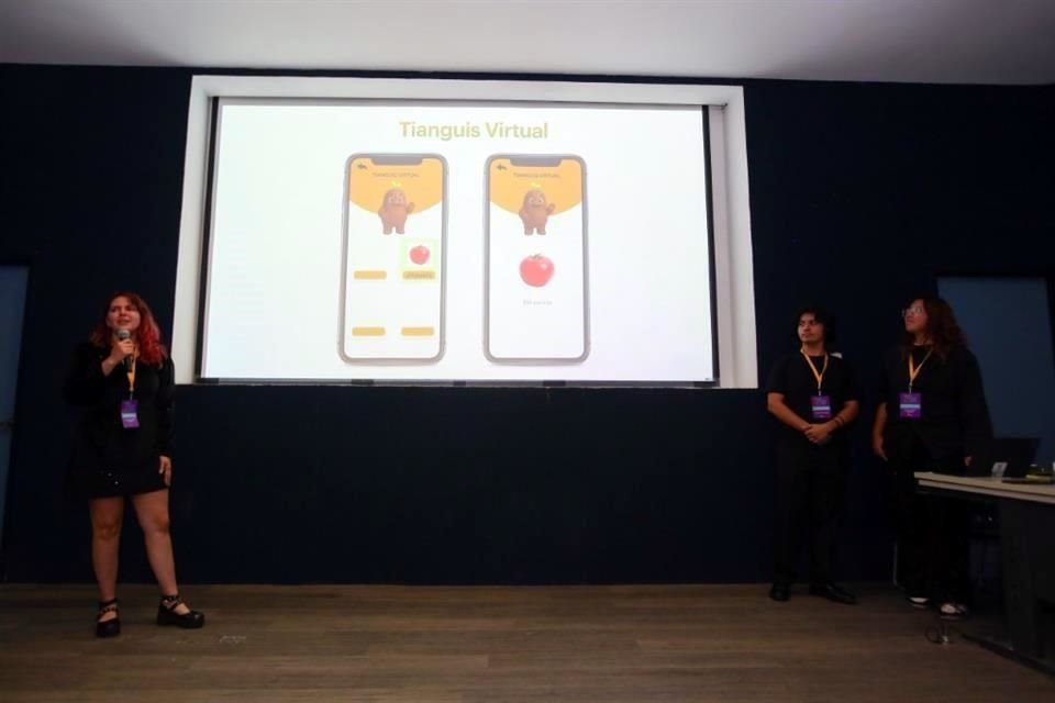 Studenten presenteerden hun projecten.