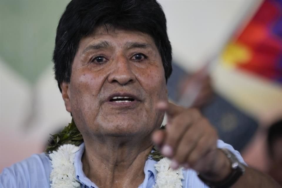 El ex Presidente Evo Morales en un acto con seguidores en Bolivia, el 10 de noviembre del 2024.