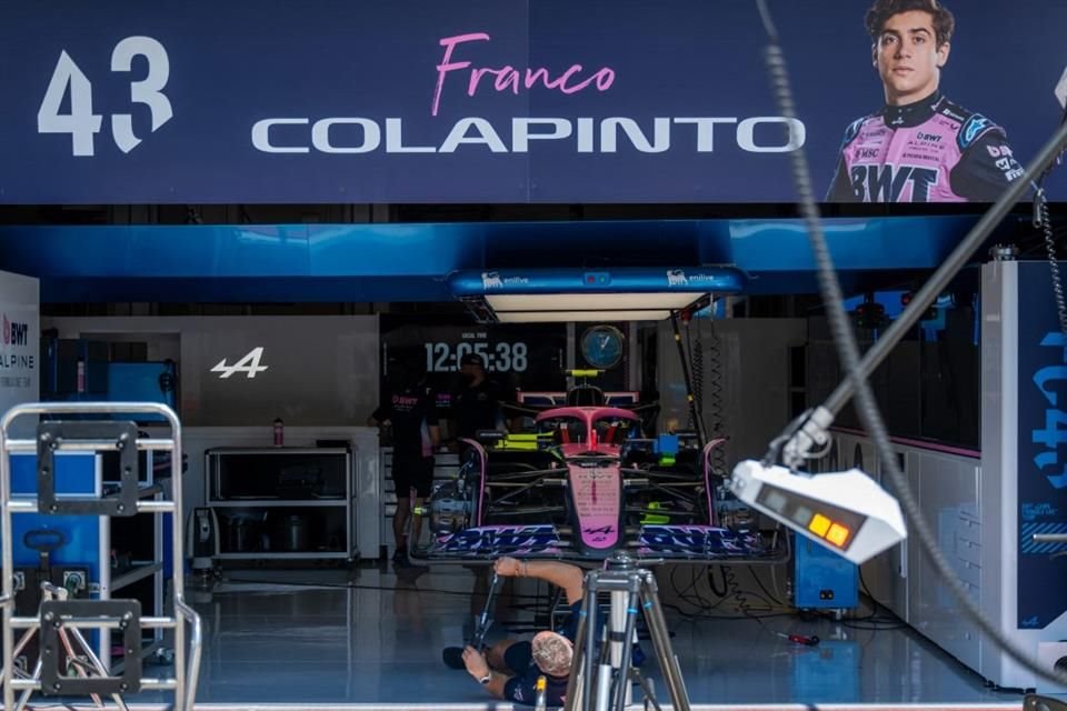Franco Colapinto estará a prueba cinco carreras con Alpine.