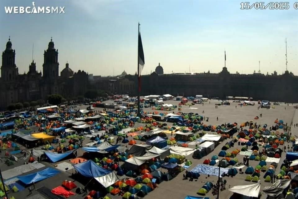 Vista panorámica de la plancha del Zócalo.