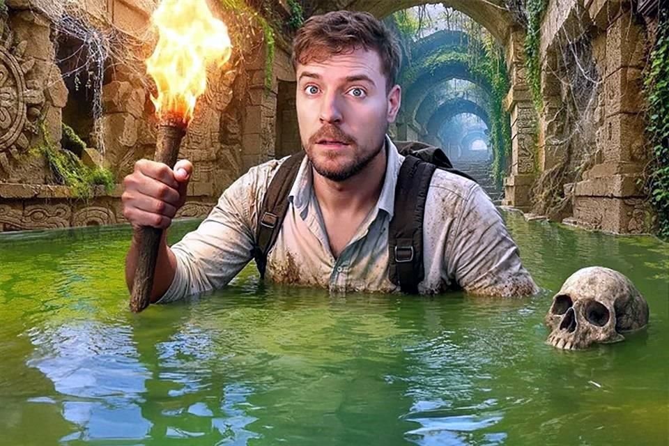 El youtuber celebra en sus redes el éxito de su video en zonas arqueológicas mexicanas.