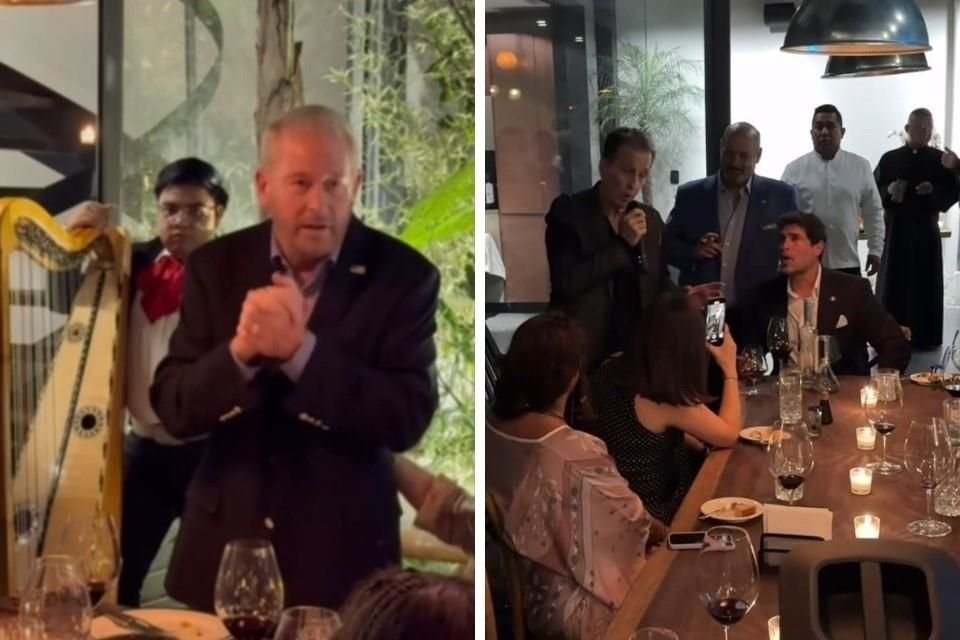 Ron Johnson, nuevo Embajador de EU, compartió una cena con amigos entre los que estuvieron Eduardo Verástegui y el cantante Emmanuel.