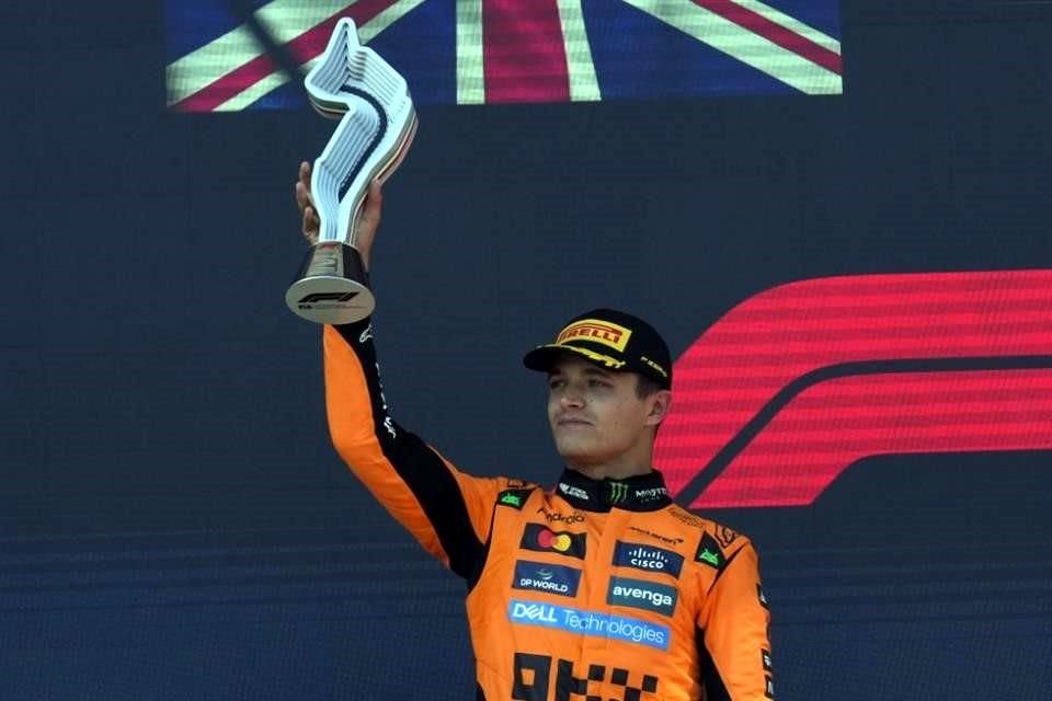 Lando Norris le ganó el duelo a su compañero de equipo y se quedó con la segunda plaza.